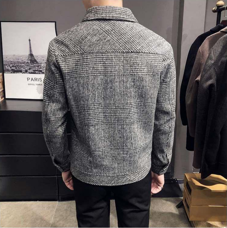 Men’s Relaxed Fit Plaid Shirt Jacket