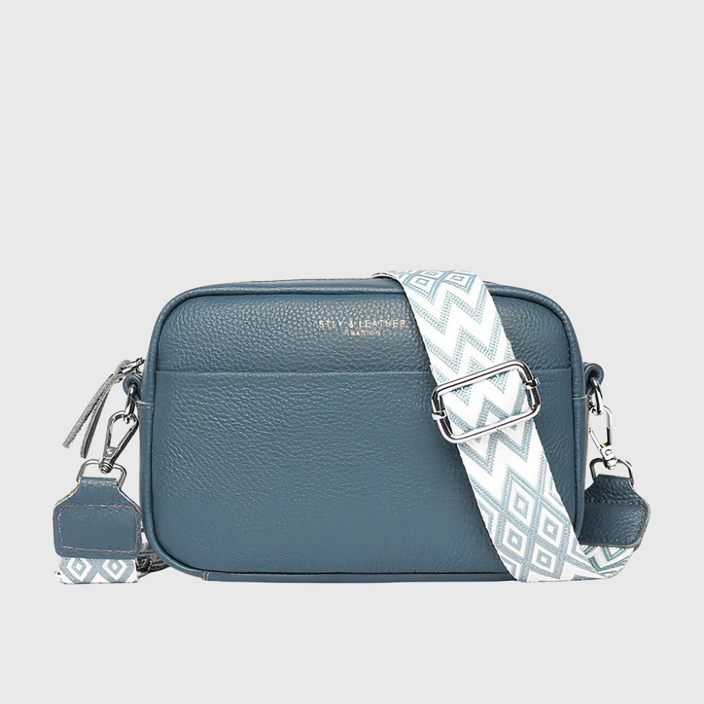 Women’s Classic Structured Crossbody Bag Blue