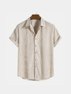 Men’s Classic Polo Shirt - Elegant Casual Style Beige