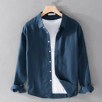Men’s Modern Relaxed Fit Shirt – Ultimate Comfort Top Navy