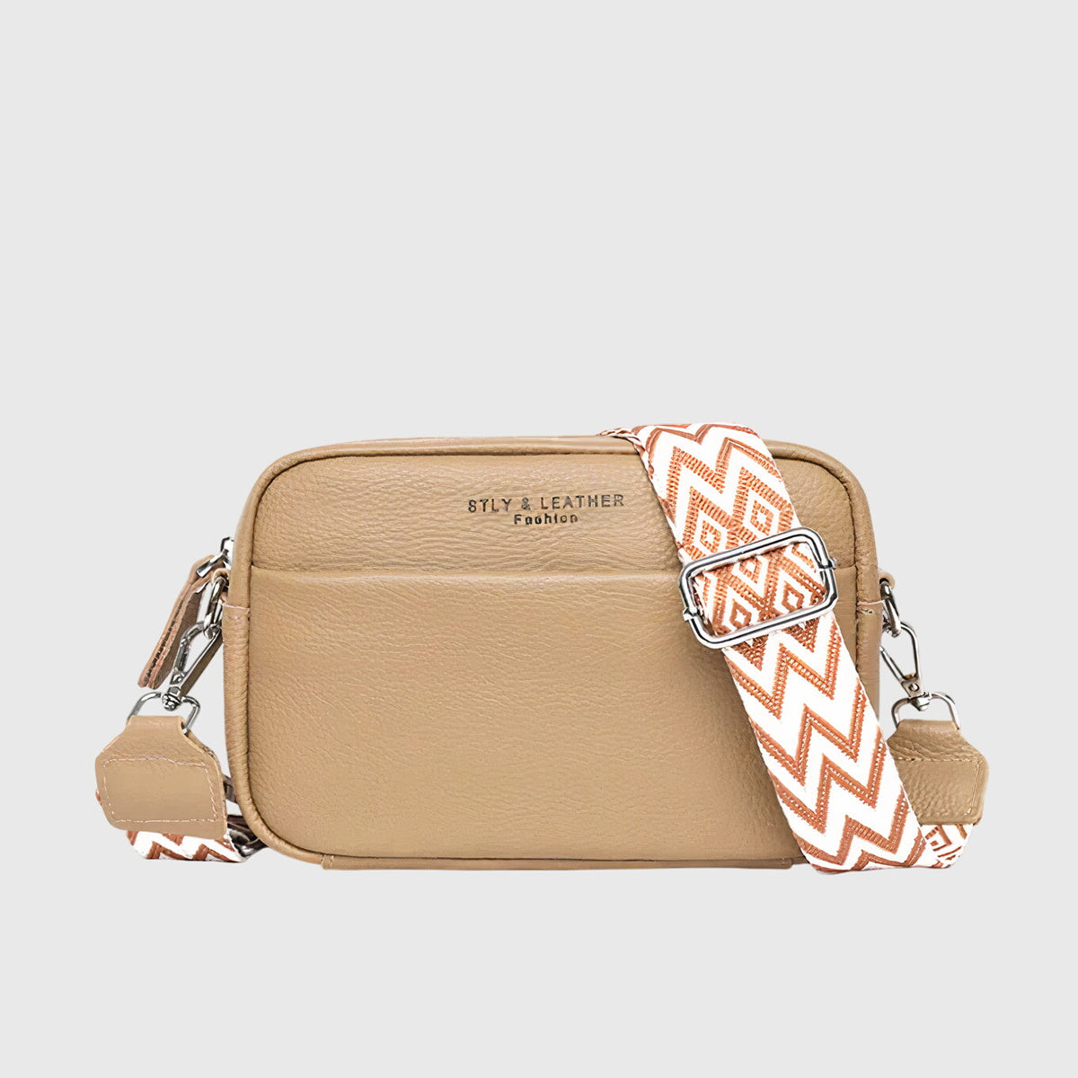 Women’s Classic Structured Crossbody Bag Khaki