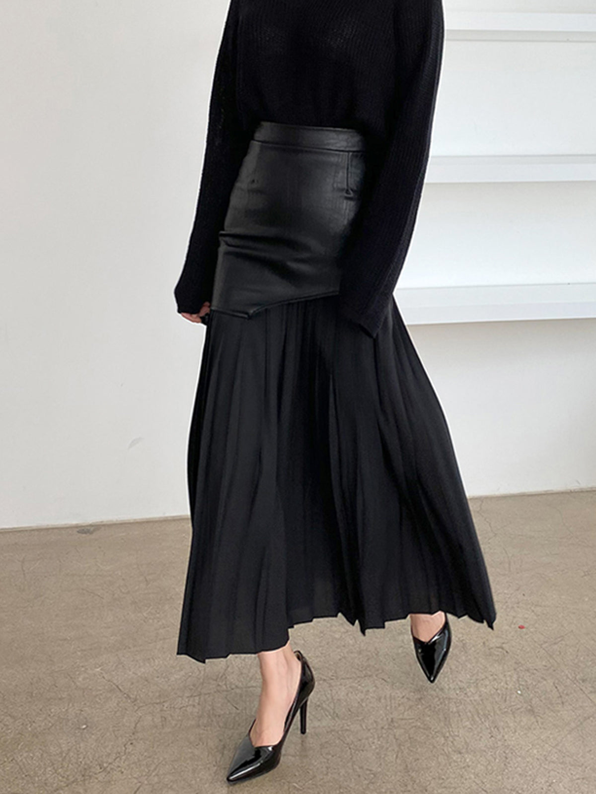 Women’s Elegant Asymmetrical Midi Skirt – Stylish Summer Look