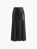 Women’s Elegant Asymmetrical Midi Skirt – Stylish Summer Look