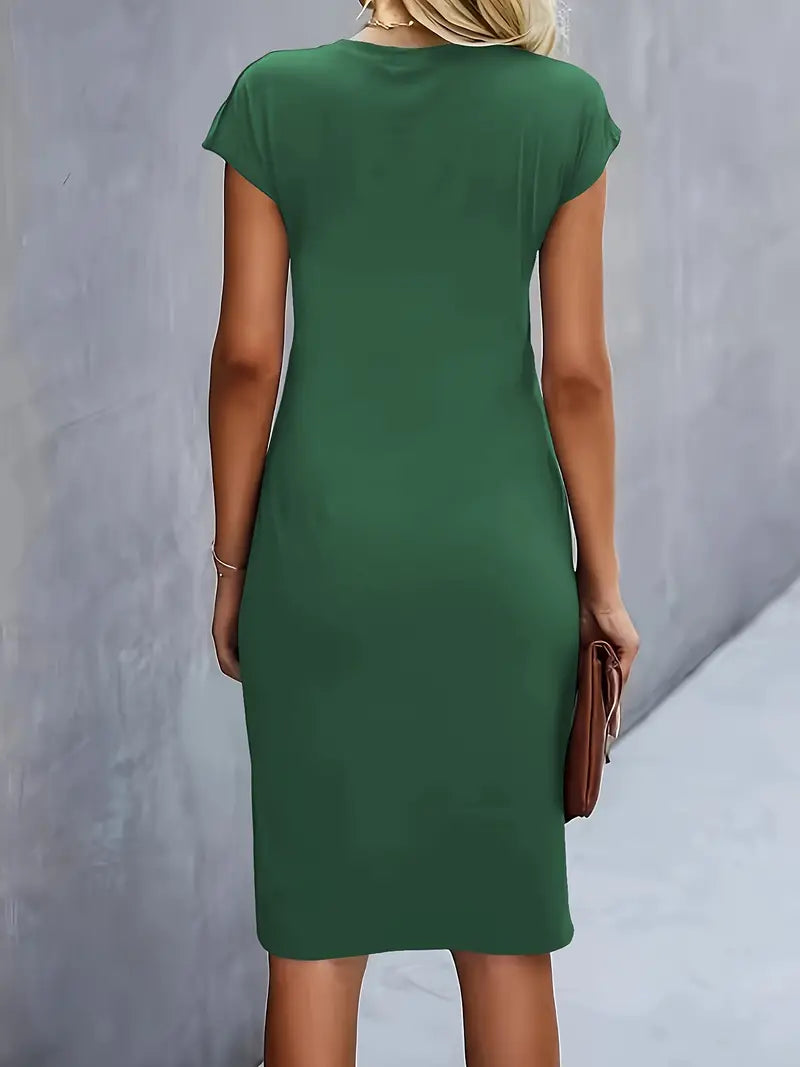 Women’s Timeless Midi Dress with Elegant Silhouette