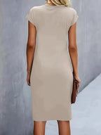 Women’s Timeless Midi Dress with Elegant Silhouette