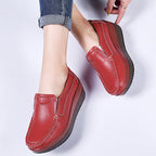 Women’s Comfortable Loafers for Everyday Wear Red