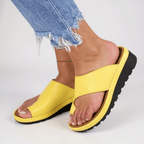 Women’s Comfortable Toe Split Sandals for Summer Yellow