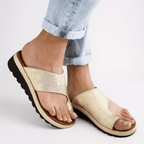 Women’s Comfortable Toe Split Sandals for Summer Gold