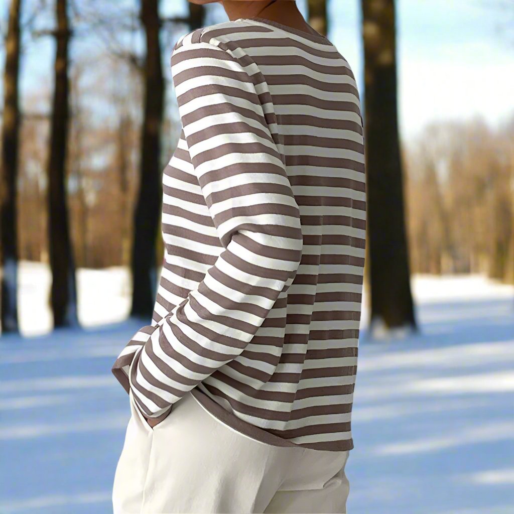 Women’s Classic Striped Long Sleeve T-Shirt