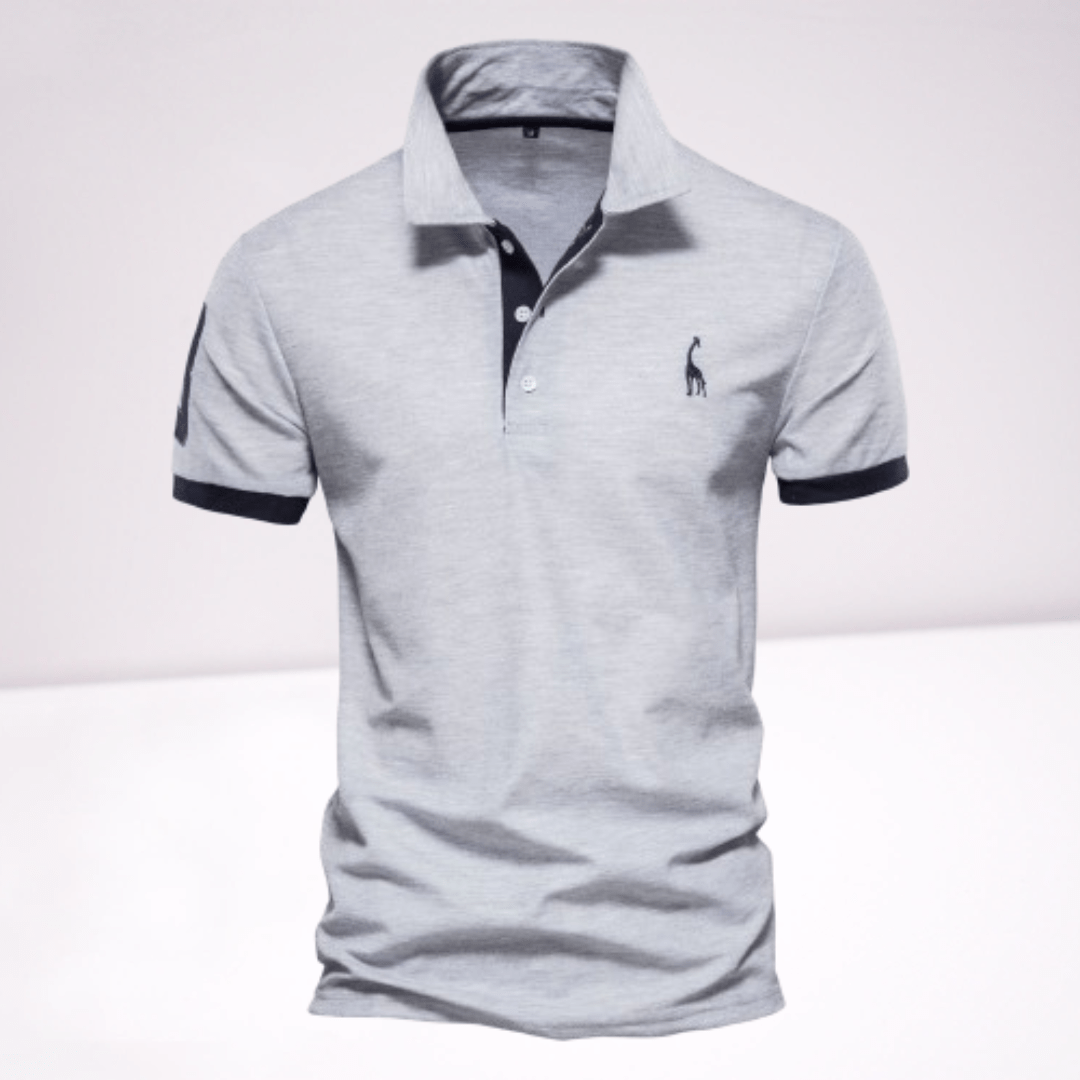 Men’s Elegant Polo Shirt - Timeless Comfort and Style Gray