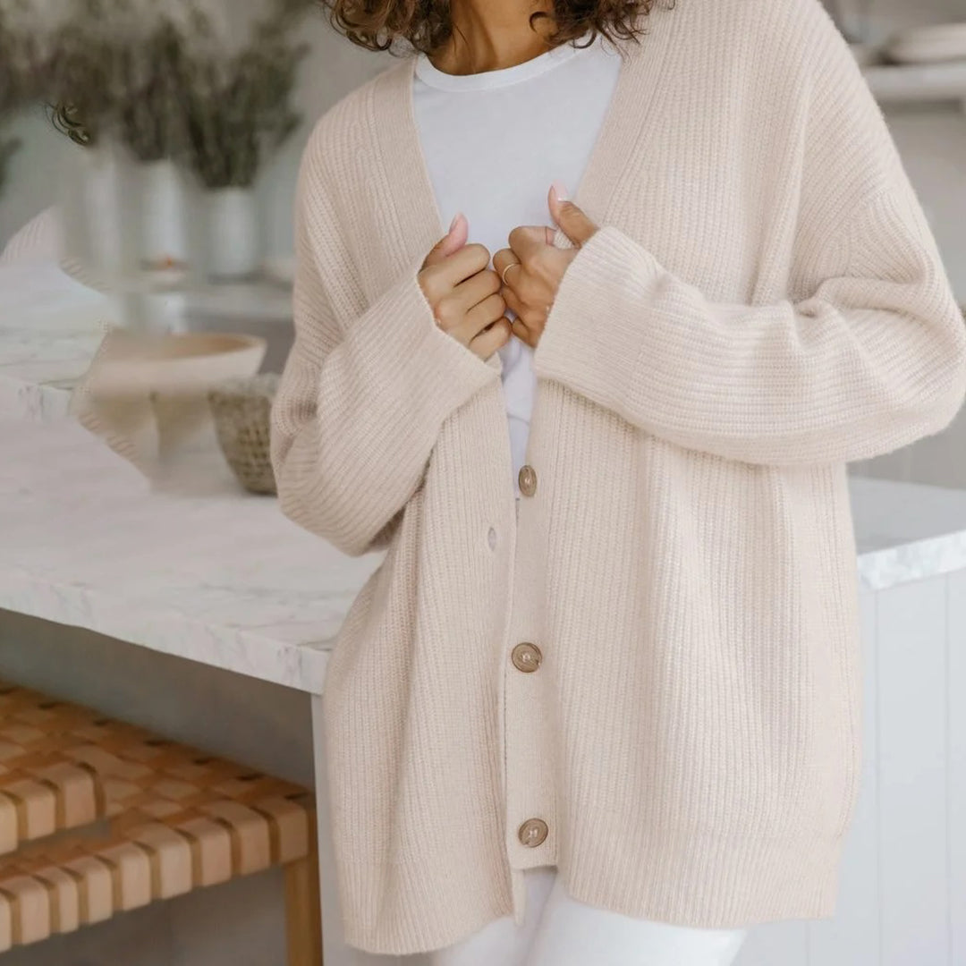 Women’s Classic Knit Button Cardigan for Everyday Layering