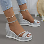 Women’s Comfortable Style Sandals for Everyday Wear Silver