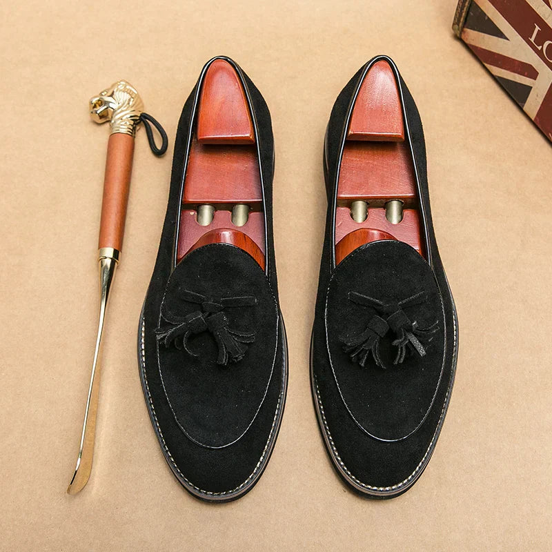 Women’s Classic Suede Loafers for Everyday Elegance Black