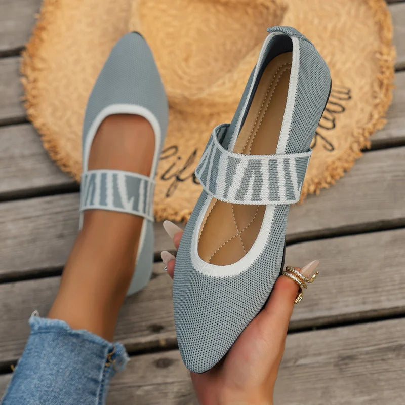 Women’s Elegant Ballerina Style Shoe Gray