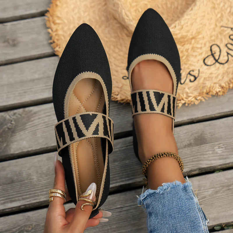 Women’s Elegant Ballerina Style Shoe Black
