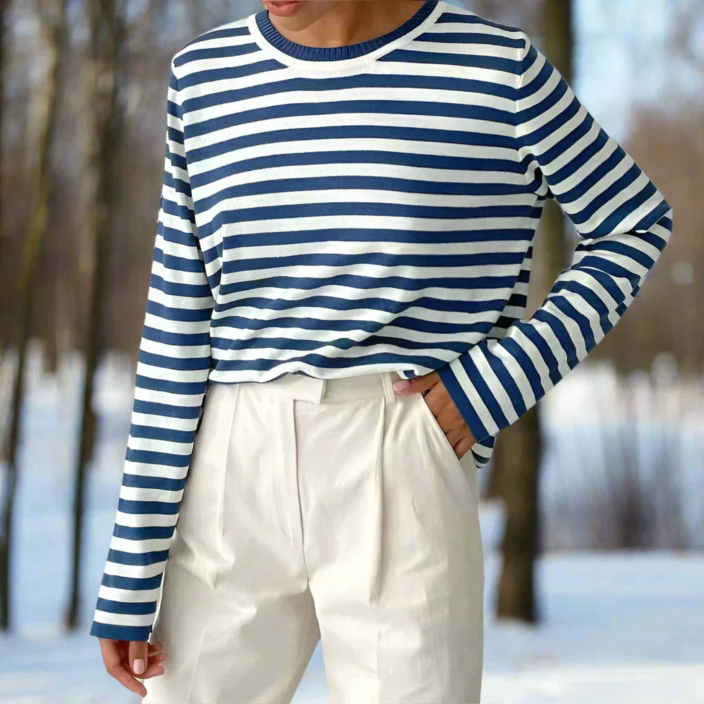 Women’s Classic Striped Long Sleeve T-Shirt