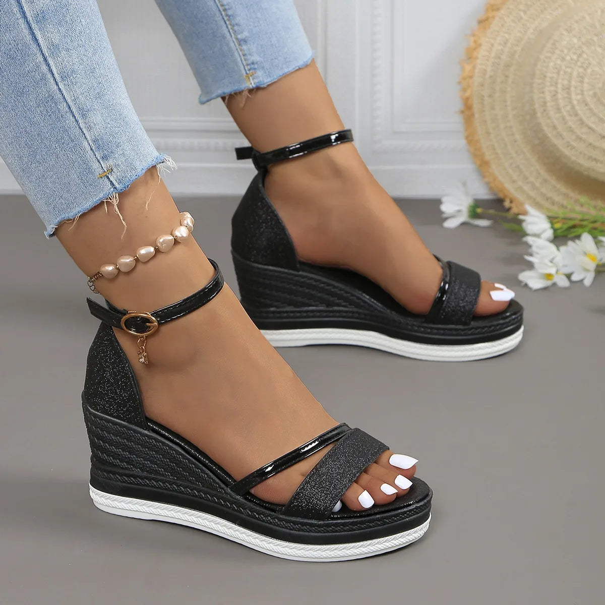 Women’s Comfortable Style Sandals for Everyday Wear Black