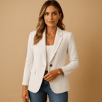 Women’s Tailored Fitted Blazer Jacket - Modern Summer Style