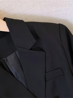 Women’s Tailored Double Breasted Blazer Jacket for Winter Styling