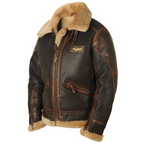 Men’s Elegant Aviator Bomber Jacket 4XL
