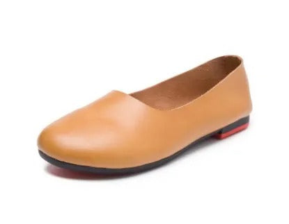 Women’s Classic Ballerinas with Timeless Elegance Yellow