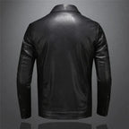 Men’s Classic Biker Jacket with Zip Detail