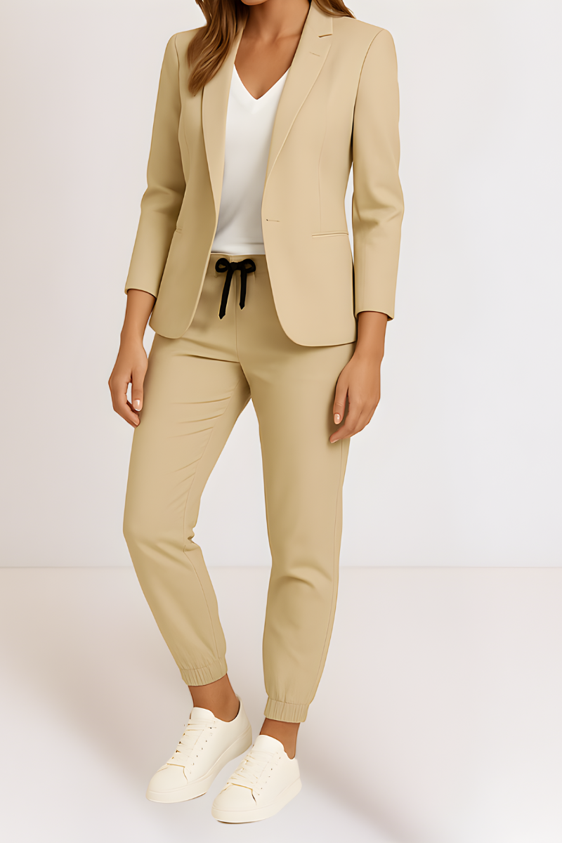 Women’s Elegant Two-Piece Set Beige