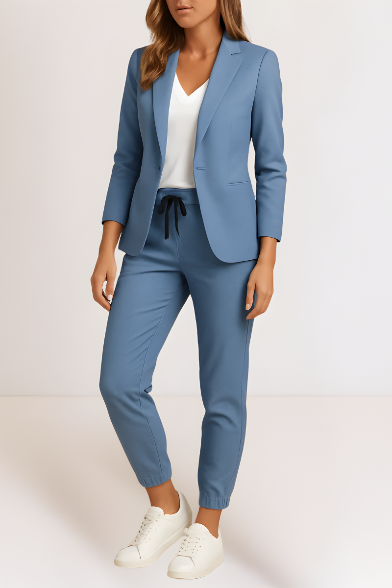 Women’s Elegant Two-Piece Set Blue