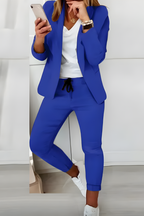 Women’s Elegant Two-Piece Set Dark Blue