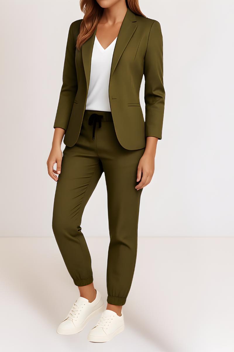 Women’s Elegant Two-Piece Set Green