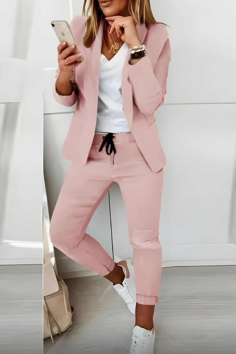 Women’s Elegant Two-Piece Set Pink