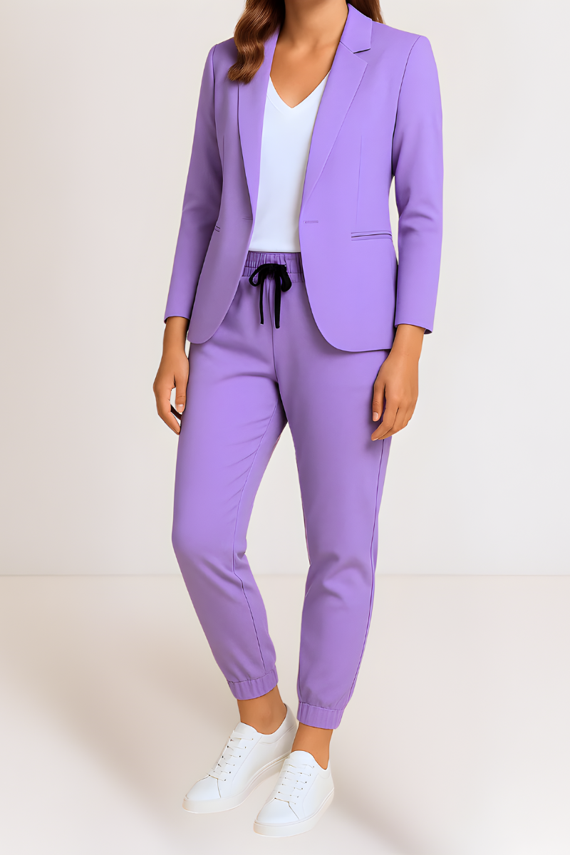 Women’s Elegant Two-Piece Set Purple