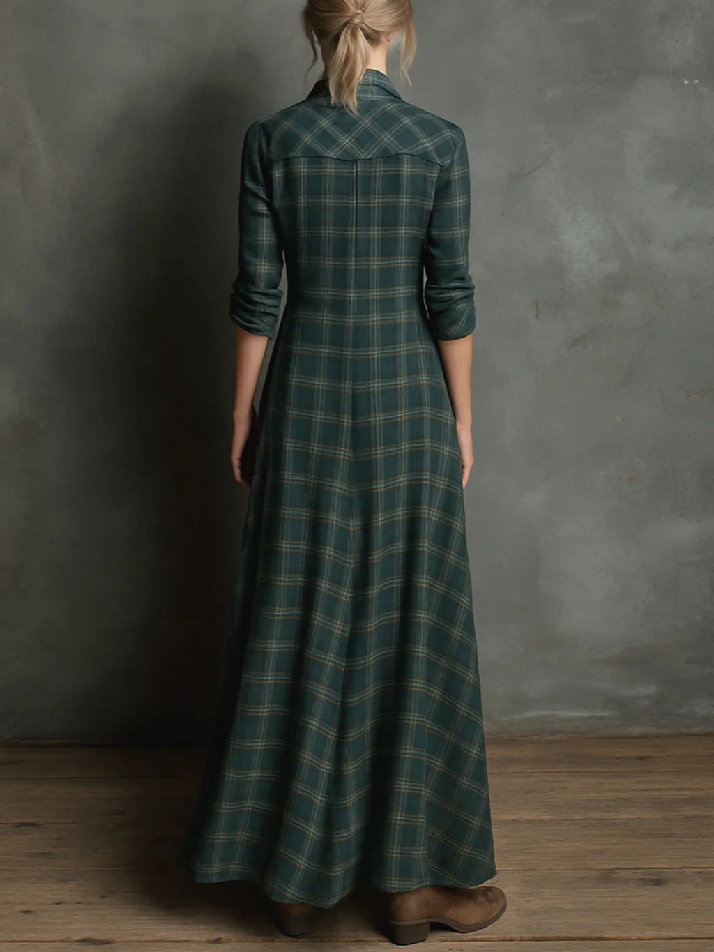 Women’s Modern Boho Checked Dress