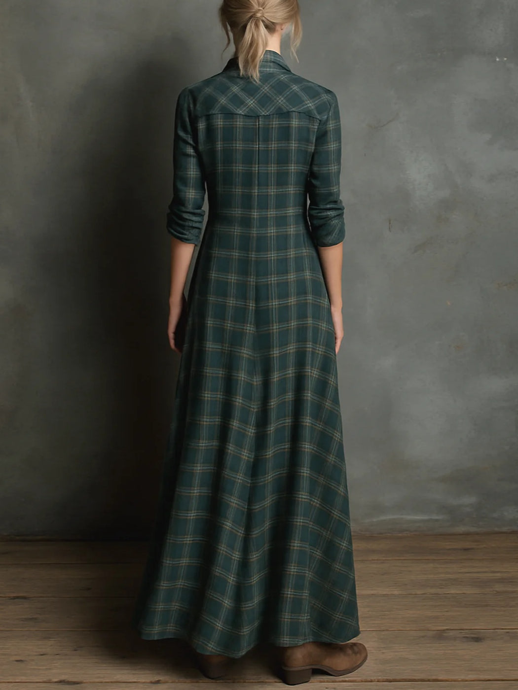 Women’s Modern Boho Checked Dress