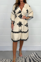 Women’s Summery Boho Dress Beige