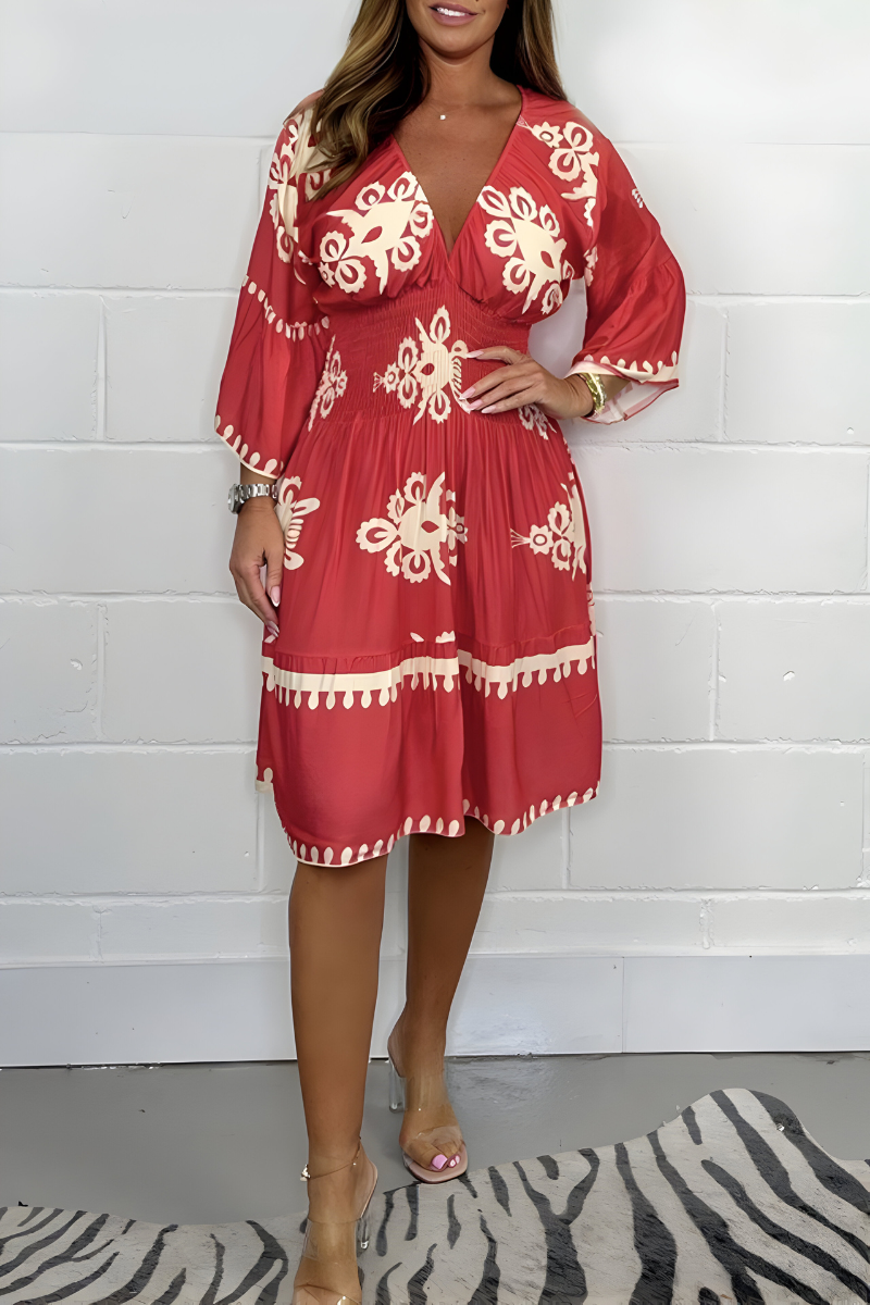 Women’s Summery Boho Dress Red