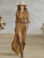 Women’s Elegant Maxi Dress for Special Occasions Brown
