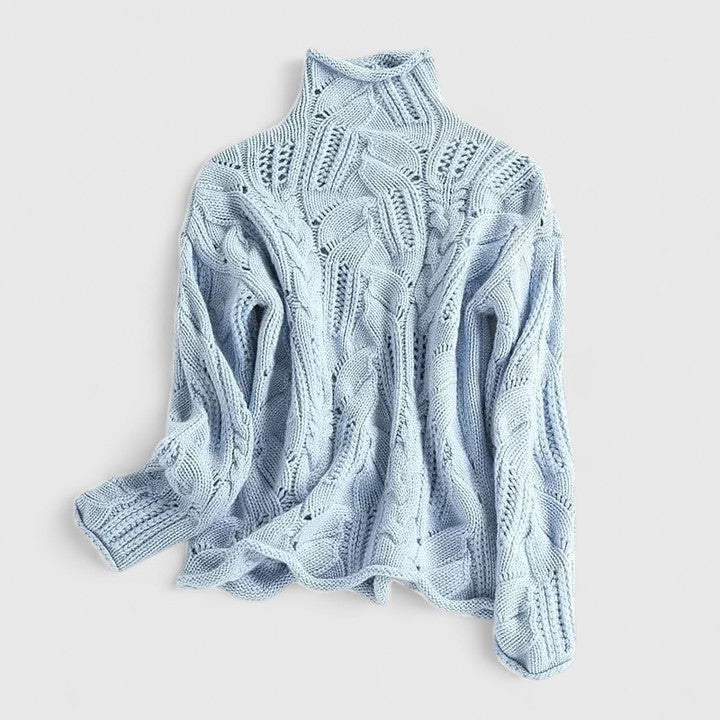 Women’s Elegant Knitted Jumper Blue