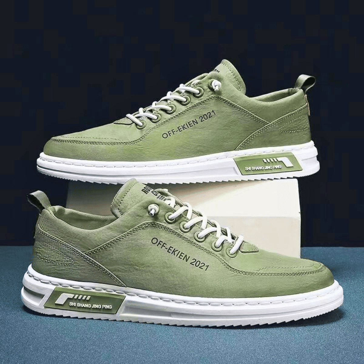 Men’s Comfortable Casual Sneakers Green