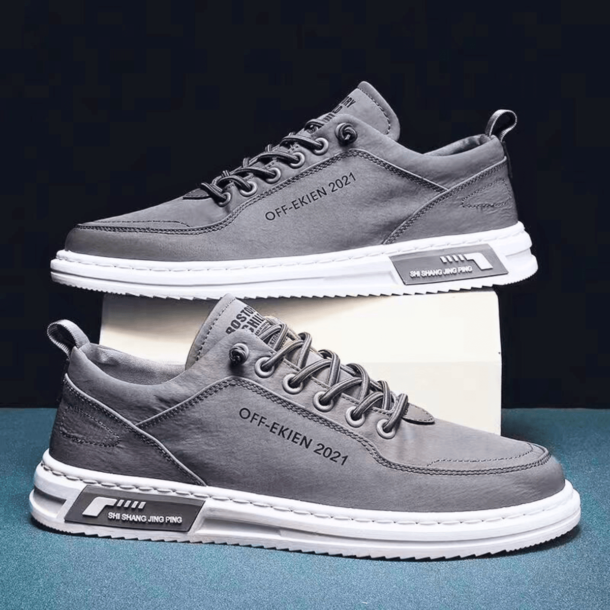 Men’s Comfortable Casual Sneakers Grey