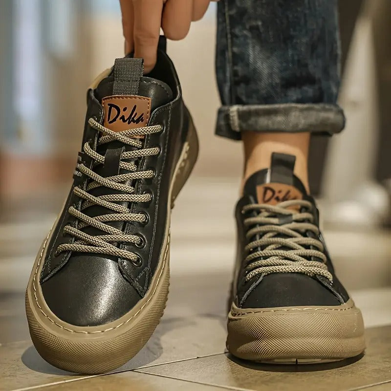 Men’s Casual Modern Trainers with Supportive Footbed Black