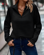 Women’s Modern Casual Pullover Jumper Black
