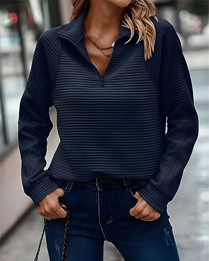 Women’s Modern Casual Pullover Jumper Navy