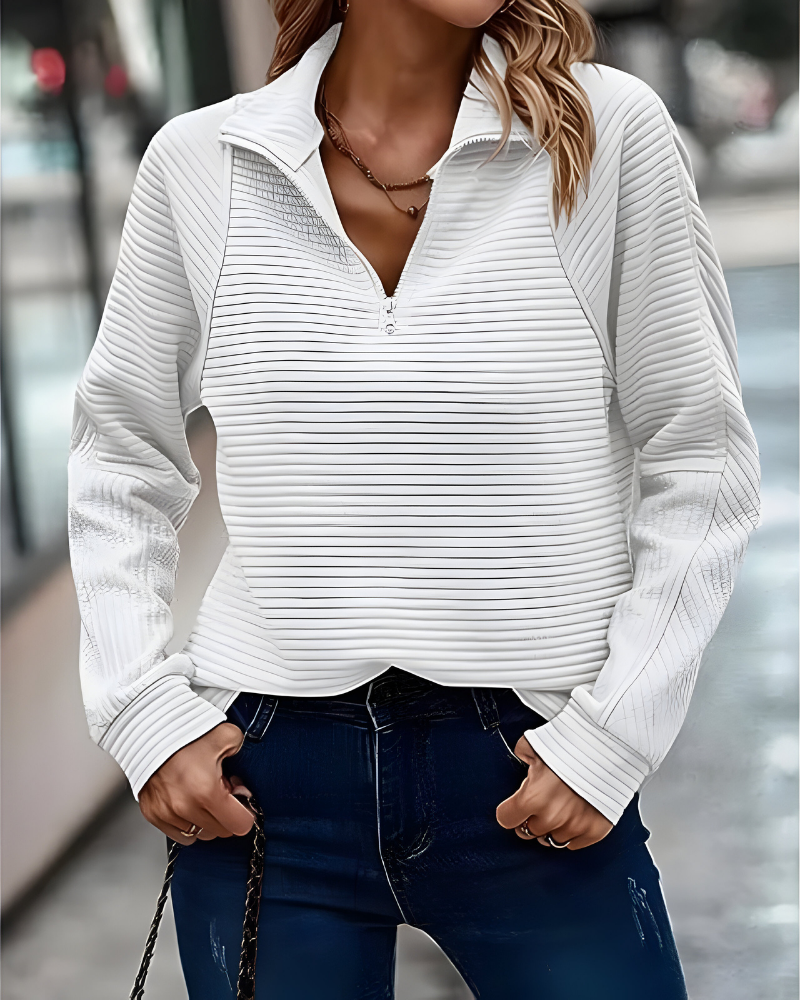 Women’s Modern Casual Pullover Jumper White