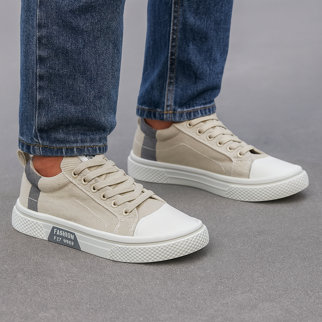 Men’s Comfortable Casual Sneakers Beige