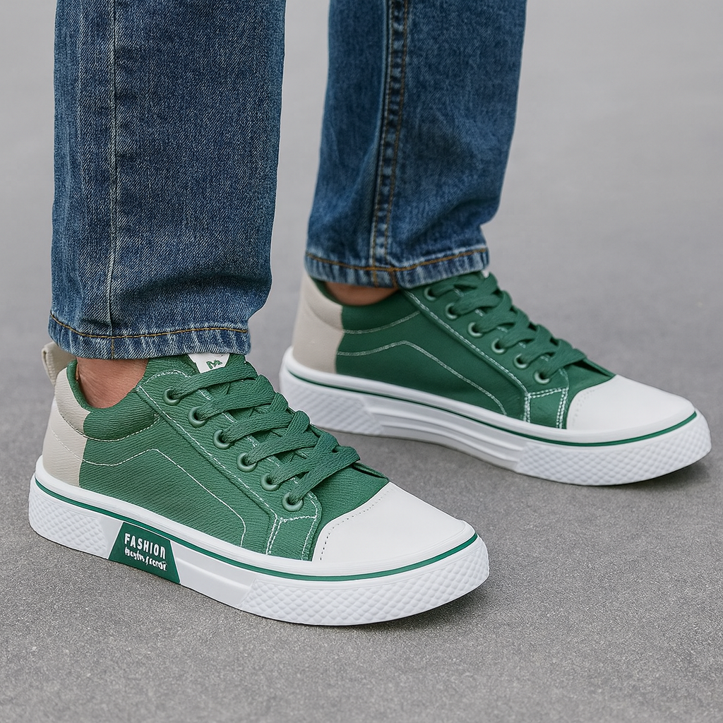 Men’s Comfortable Casual Sneakers Green