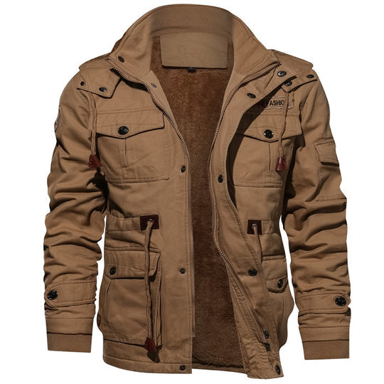 Men’s Stylish Casual Jacket Khaki
