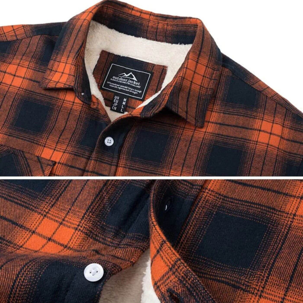 Men’s Casual Checked Shirt Jacket