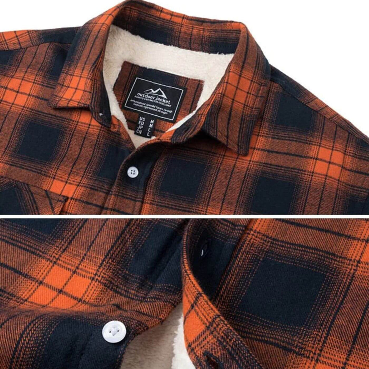 Men’s Casual Checked Shirt Jacket