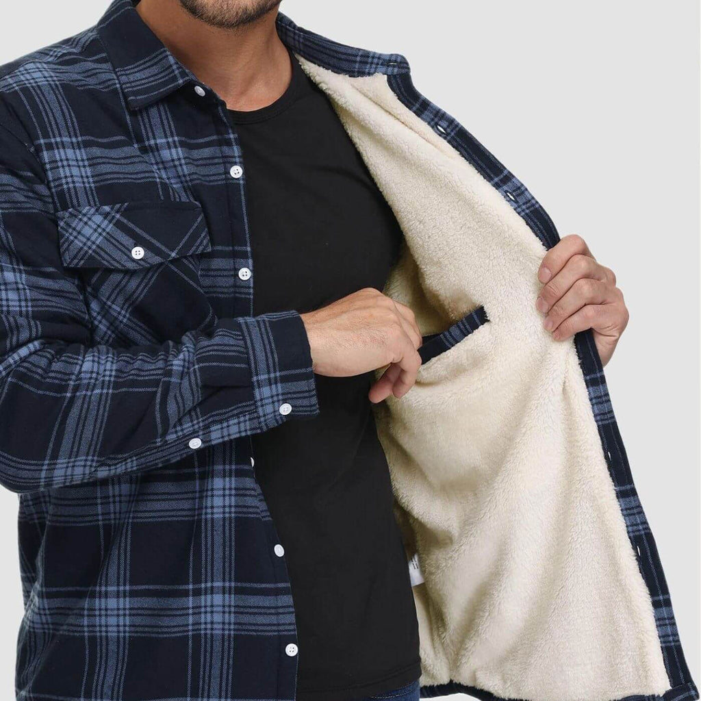 Men’s Casual Checked Shirt Jacket
